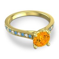 Cathedral Diamond Pave Vakra Ring