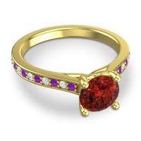 Cathedral Diamond Pave Vakra Ring