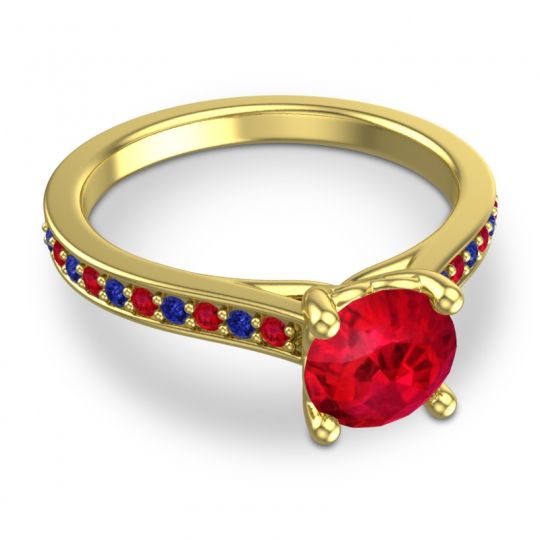 Cathedral Diamond Pave Vakra Ring