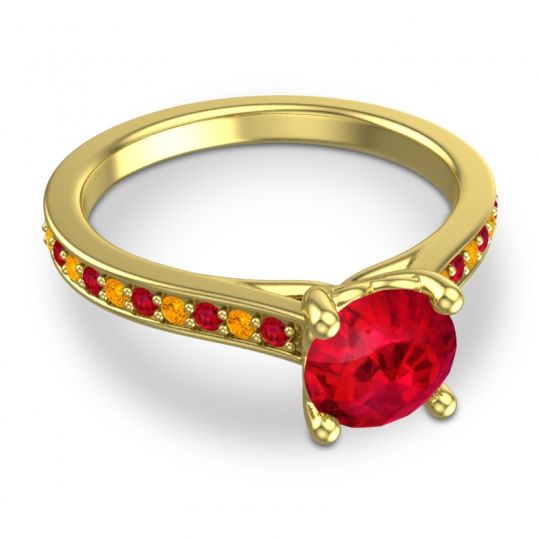 Cathedral Diamond Pave Vakra Ring