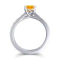 Cathedral Diamond Pave Vakra Ring