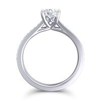 Cathedral Diamond Pave Vakra Ring