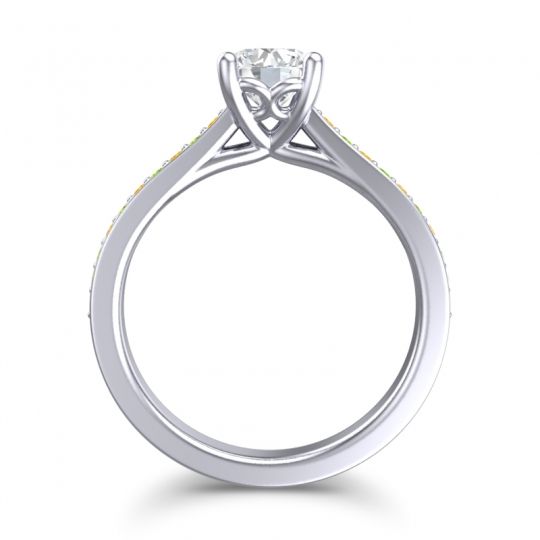 Cathedral Diamond Pave Vakra Ring