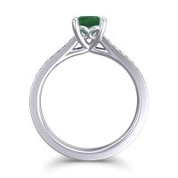 Cathedral Diamond Pave Vakra Ring