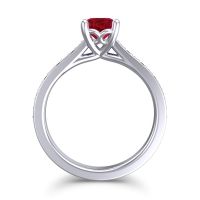 Cathedral Diamond Pave Vakra Ring