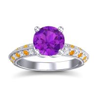 Milgrain and Pave Malati Ring