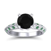 Milgrain and Pave Malati Ring