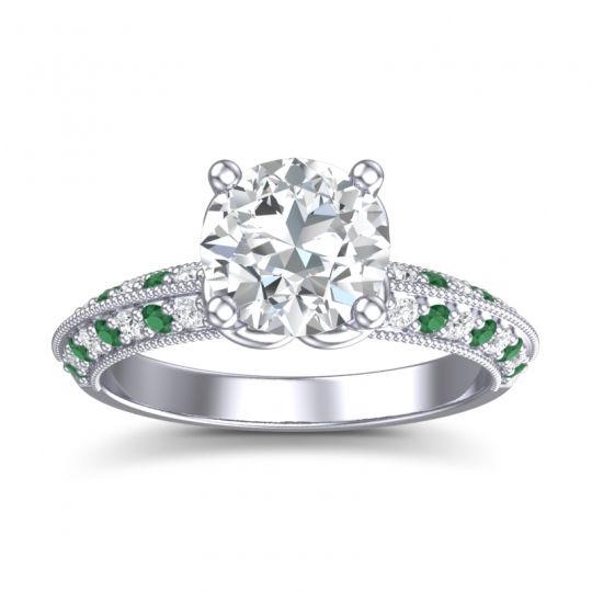 Milgrain and Pave Malati Ring