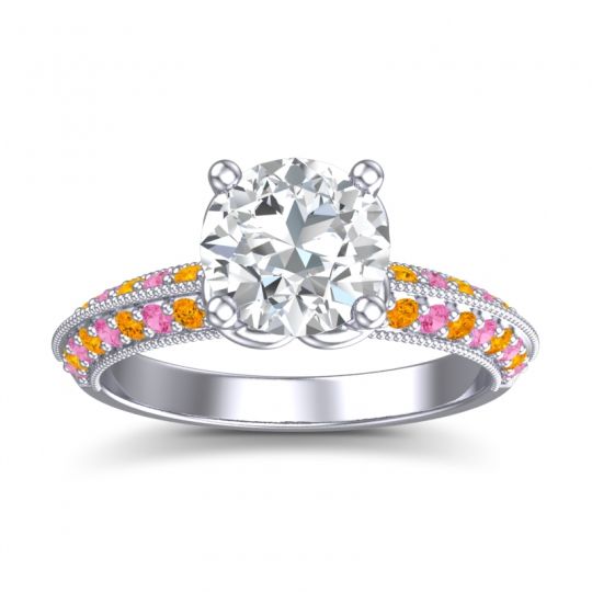 Milgrain and Pave Malati Ring