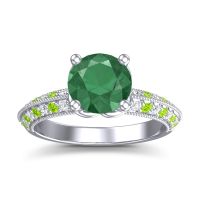 Milgrain and Pave Malati Ring