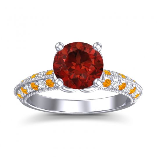 Milgrain and Pave Malati Ring