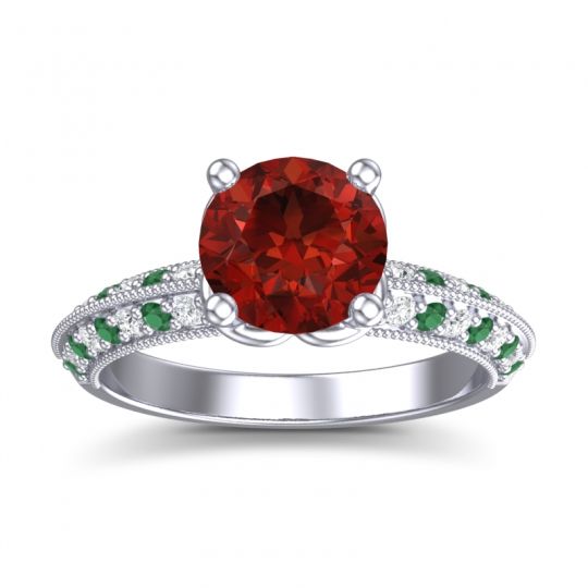 Milgrain and Pave Malati Ring