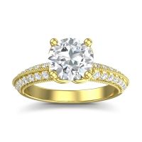 Milgrain and Pave Malati Ring