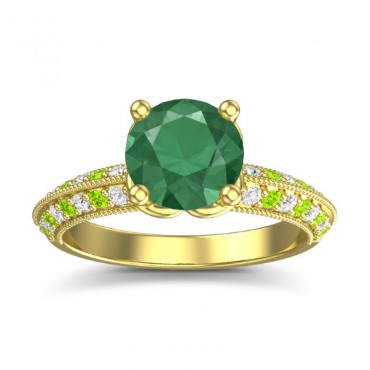 Milgrain and Pave Malati Ring