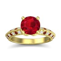 Milgrain and Pave Malati Ring