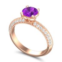 Milgrain and Pave Malati Ring