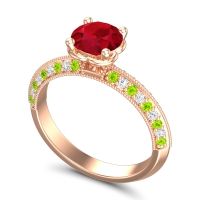 Milgrain and Pave Malati Ring