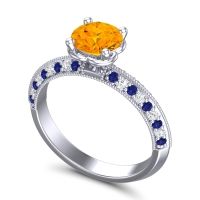 Milgrain and Pave Malati Ring