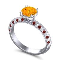 Milgrain and Pave Malati Ring