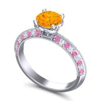 Milgrain and Pave Malati Ring