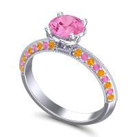 Milgrain and Pave Malati Ring