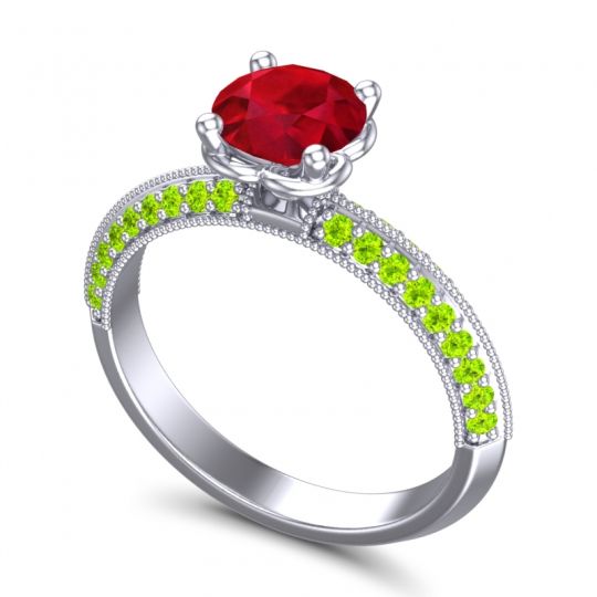 Milgrain and Pave Malati Ring