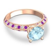 Milgrain and Pave Malati Ring
