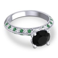 Milgrain and Pave Malati Ring