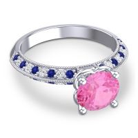 Milgrain and Pave Malati Ring