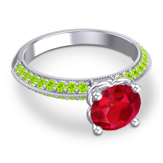 Milgrain and Pave Malati Ring