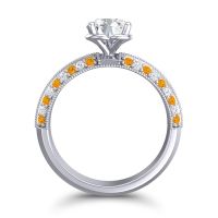 Milgrain and Pave Malati Ring