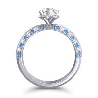 Milgrain and Pave Malati Ring