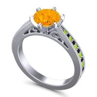 Cathedral Pave Anahata Ring