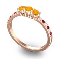 Petite Pave Trizikha Ring