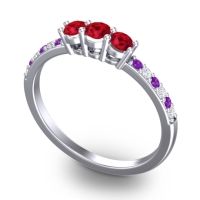 Petite Pave Trizikha Ring