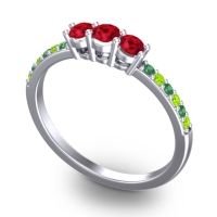 Petite Pave Trizikha Ring