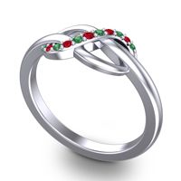 Petite Pave Udardati Ring