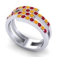 Simple Modern Pave Cita Ring
