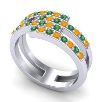 Simple Modern Pave Cita Ring