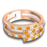 Simple Modern Pave Cita Ring