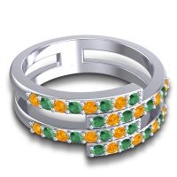 Simple Modern Pave Cita Ring