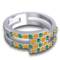 Simple Modern Pave Cita Ring
