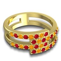 Simple Modern Pave Cita Ring