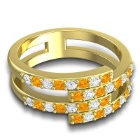 Simple Modern Pave Cita Ring