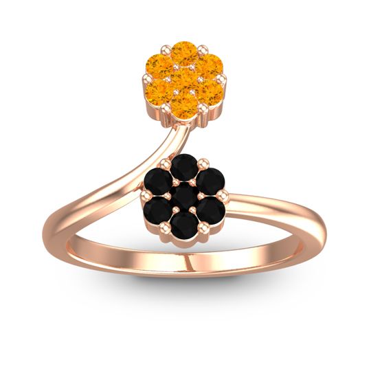 Petite Floral Yamaka Ring