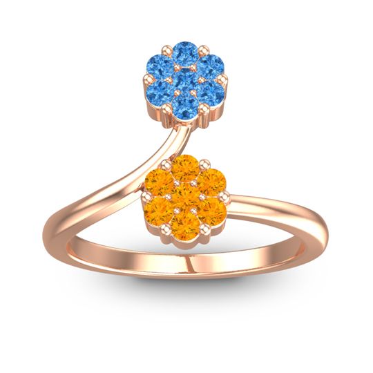 Petite Floral Yamaka Ring