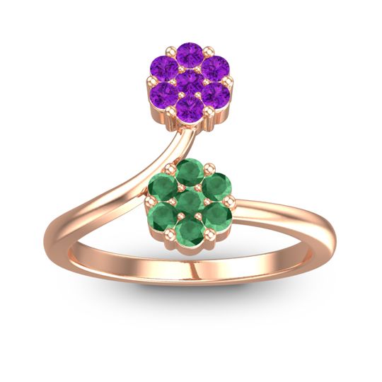 Petite Floral Yamaka Ring