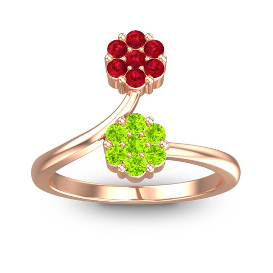 Petite Floral Yamaka Ring