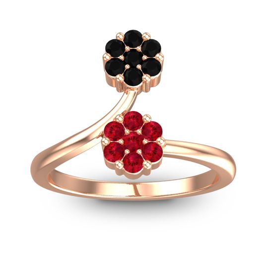 Petite Floral Yamaka Ring