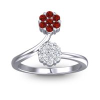 Petite Floral Yamaka Ring